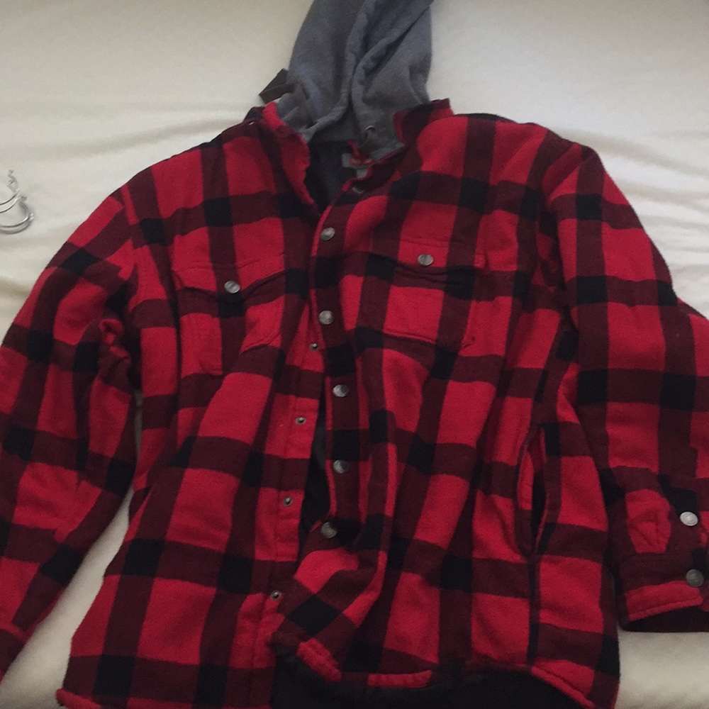 Button up flannel jacket